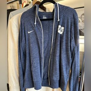 Nike Utah State Navy Full-Zip Hoodie